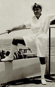 Image of Jack Bowman on Mediterranean duty (c) Bowman family archive.